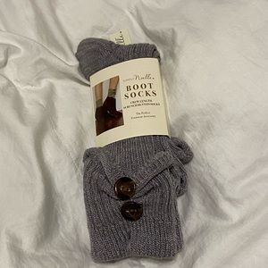 Grey boot socks